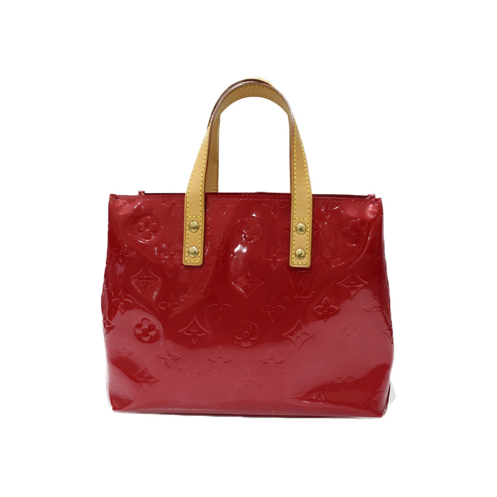 LOUIS VUITTON Lead Handbag Vernis Red